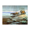 RAINY STAGECOACH by SHARON SHARPE postcards
