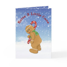 Raise A Little Cane Humor card