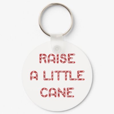 RAISE A LITTLE CANE KEYCHAIN by C_W_Designs