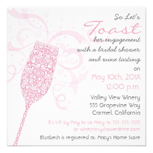 Raise Your Glass Invitation
