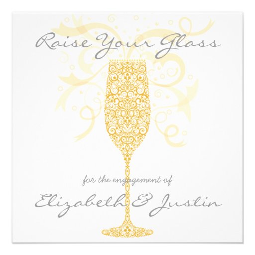 Raise Your Glass Invitation (front side)