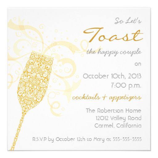 Raise Your Glass Invitation