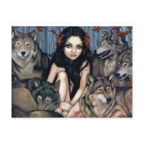 "Raised by Wolves" Postcard by strangeling "Raised by Wolves" Postcard