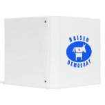 Raised Democrat Vinyl Binder