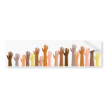 Raised Hands Bumper Sticker