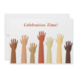 Raised Hands, Celebration Time! Personalized Invitation