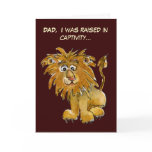 Raised In Captivity Fathers Day Card