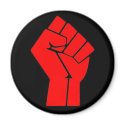 Raised Red Fist magnets