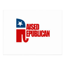 RAISED REPUBLICAN - POSTCARD