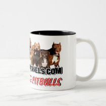 RAISING CAIN KENNELS XXL RED NOSE PITBULL MUG mugs