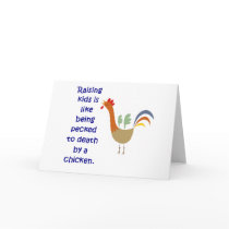 Raising Kids is Like Being Pecked to Death cards by HardySupplyCo Raising Kids is Like Being Pecked to Death cards