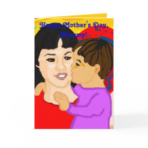 Raising Son Mother's Day Card by PharrisArt_Greetings Raising Son Mother's Day Card