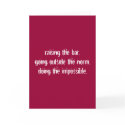 Raising the Bar Card.