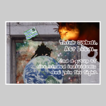 Raising The Eco Flag Poster posters