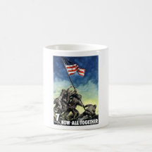 Raising The Flag On Iwo Jima Coffee Mugs