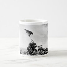 Raising The Flag On Iwo Jima -- WW2 Mug