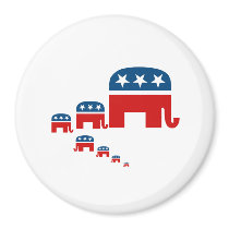 Raising them Republican Fridge Magnet