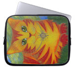 Rajah Golden Gold Sun Cat Art Laptop Sleeve laptop sleeves