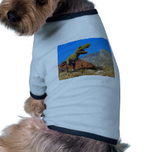 Rajasarus in desert F Dog Tee Shirt