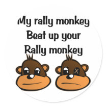 Rally Monkey 2 stickers