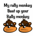 Rally Monkey 2 t-shirts