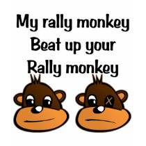 Rally Monkey 2 t-shirts
