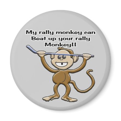 Rally Monkey Magnet by Hockey_crazee