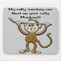 Rally Monkey Mousepad by Hockey_crazee Rally Monkey Mousepad