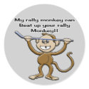 Rally Monkey Sticker