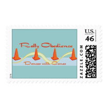 Rally Obedience, Dances with Cones postage