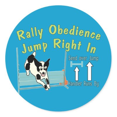 Rally Obedience Jump In Sticker by dogplay