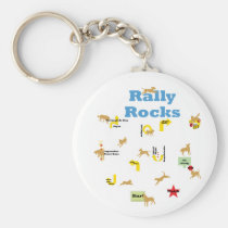 Rally Rocks keychains