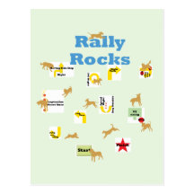 Rally Rocks Postcards