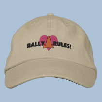 Rally Rules embroidered hats