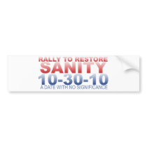 RALLY TO RESTORE SANITY BUMPER STICKERS