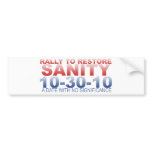 RALLY TO RESTORE SANITY BUMPER STICKERS