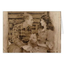 Ralph Graves Olive Borden 1926 Country Beyond Greeting Card