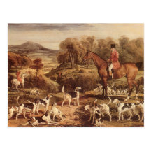 Ralph Lambton and his Hounds by James Ward Post Card
