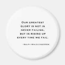Ralph Waldo Emerson - Motivation Quote Magnet