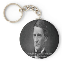 Ralph Waldo Emerson Success Wisdom Quote Gifts Key Chain