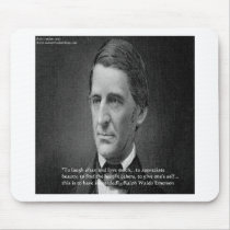 Ralph Waldo Emerson Success Wisdom Quote Gifts Mousepads