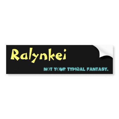Ralynkei Bumper Sticker by StudiooftheSilverFox