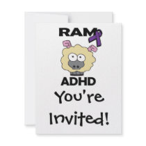 RAM ADHD CUSTOM INVITES