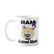 RAM Animal Abuse mugs by animals4acause RAM Animal Abuse mugs