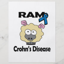 RAM Crohns Disease (blue) Personalized Flyer