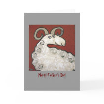ram, Happy Father's Day card