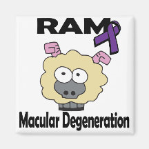 RAM Macular Degeneration Fridge Magnet