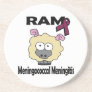 RAM Meningococcal Meningitis Beverage Coaster