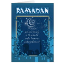 Ramadan Card Blue