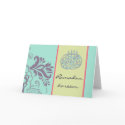 Ramadan kareem - Eid mubarak - greeting card card